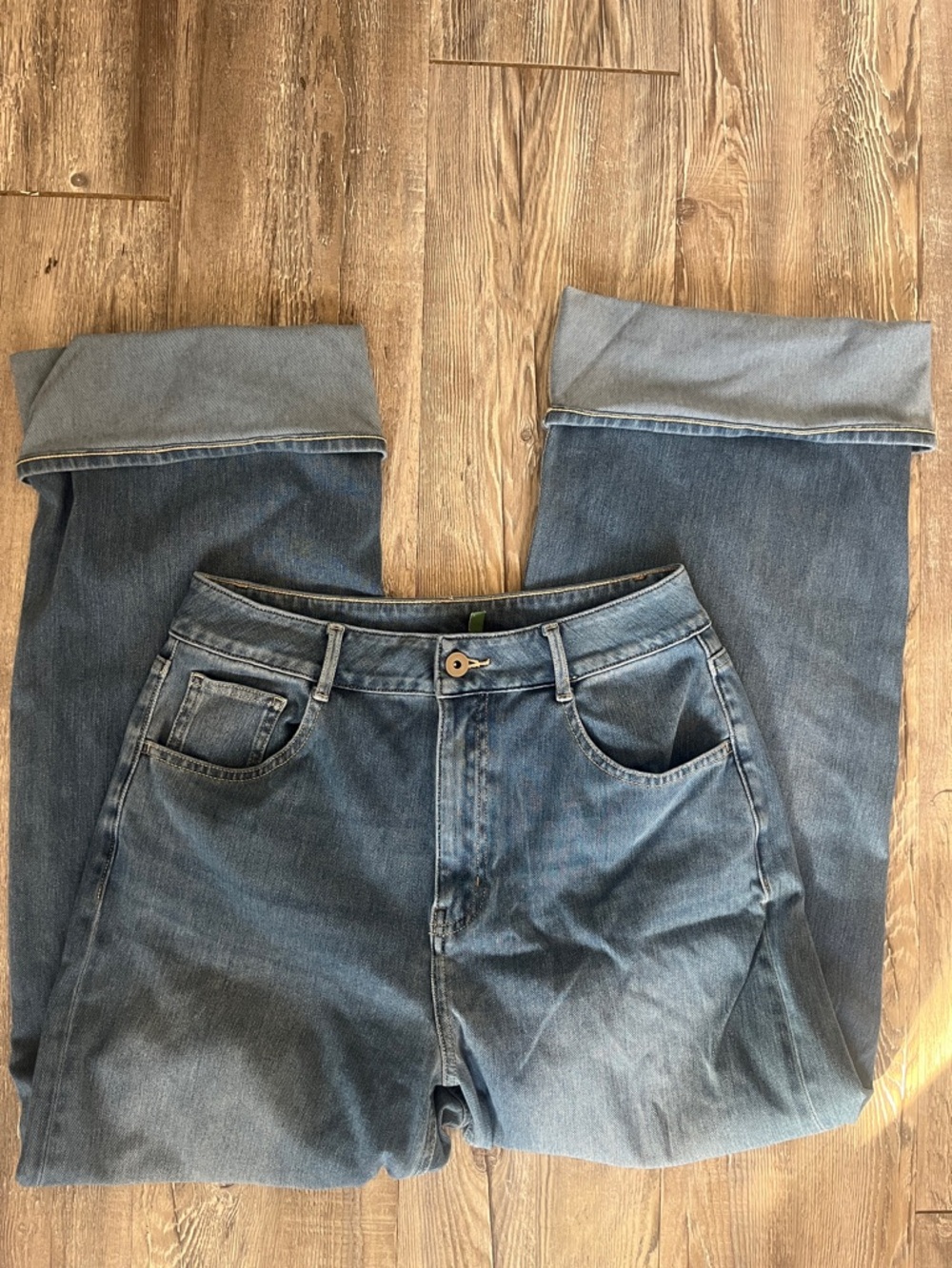 HALARA High Rise Light Blue Denim Comfy/Stretchy Jeans